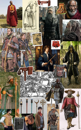Reference and inspiration images for the wizard.