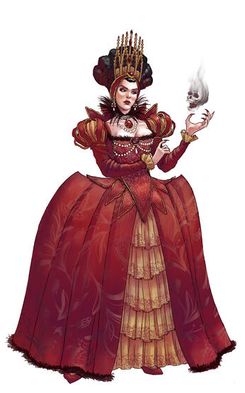 Finished draft, before I removed most of the line art and added the background with soft round brushes.