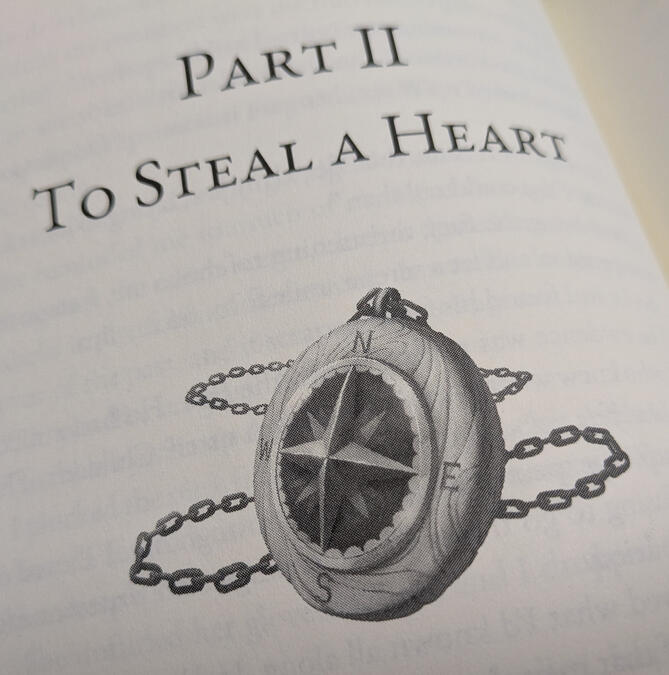 Final design as it appeared in the book, "Wicked Sea and Sky" by Jenna Collett.
