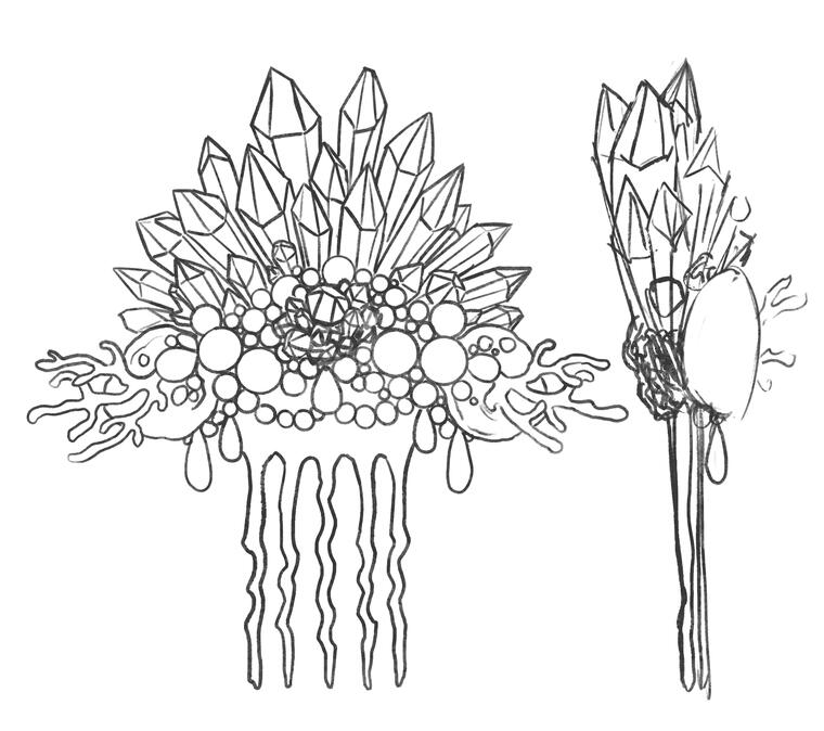 Early draft sketch for final design.